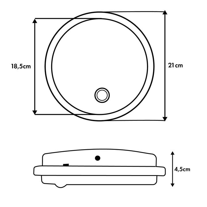 Lampe LED avec détecteur de mouvement Maclean, capteur PIR, couleur noire, 10 W, IP65, 1 000 lm, lumière neutre, MCE525 B, lot de 2