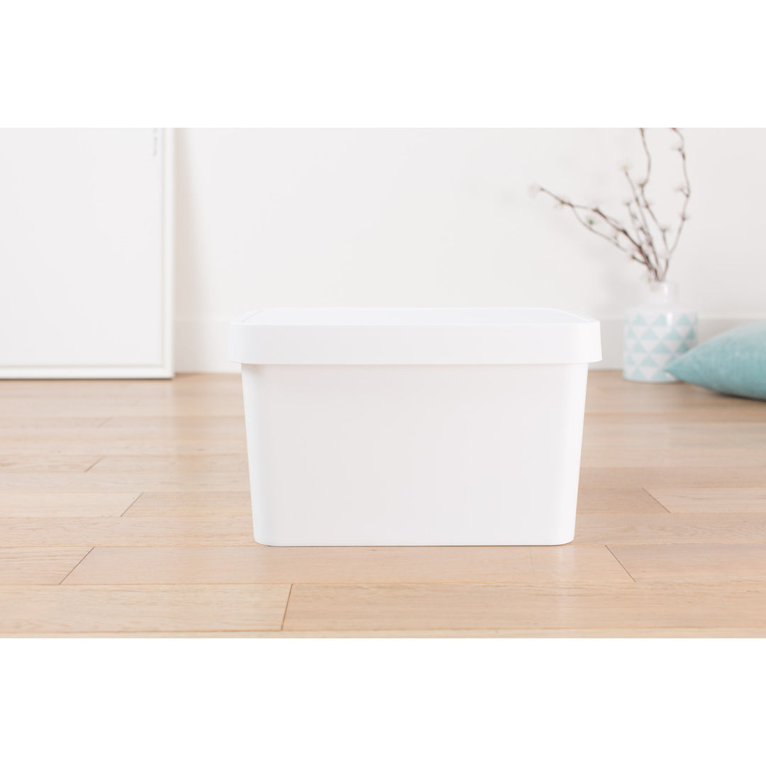 Boîte avec couvercle Curver Infinity 17 L, blanche, lot de 4