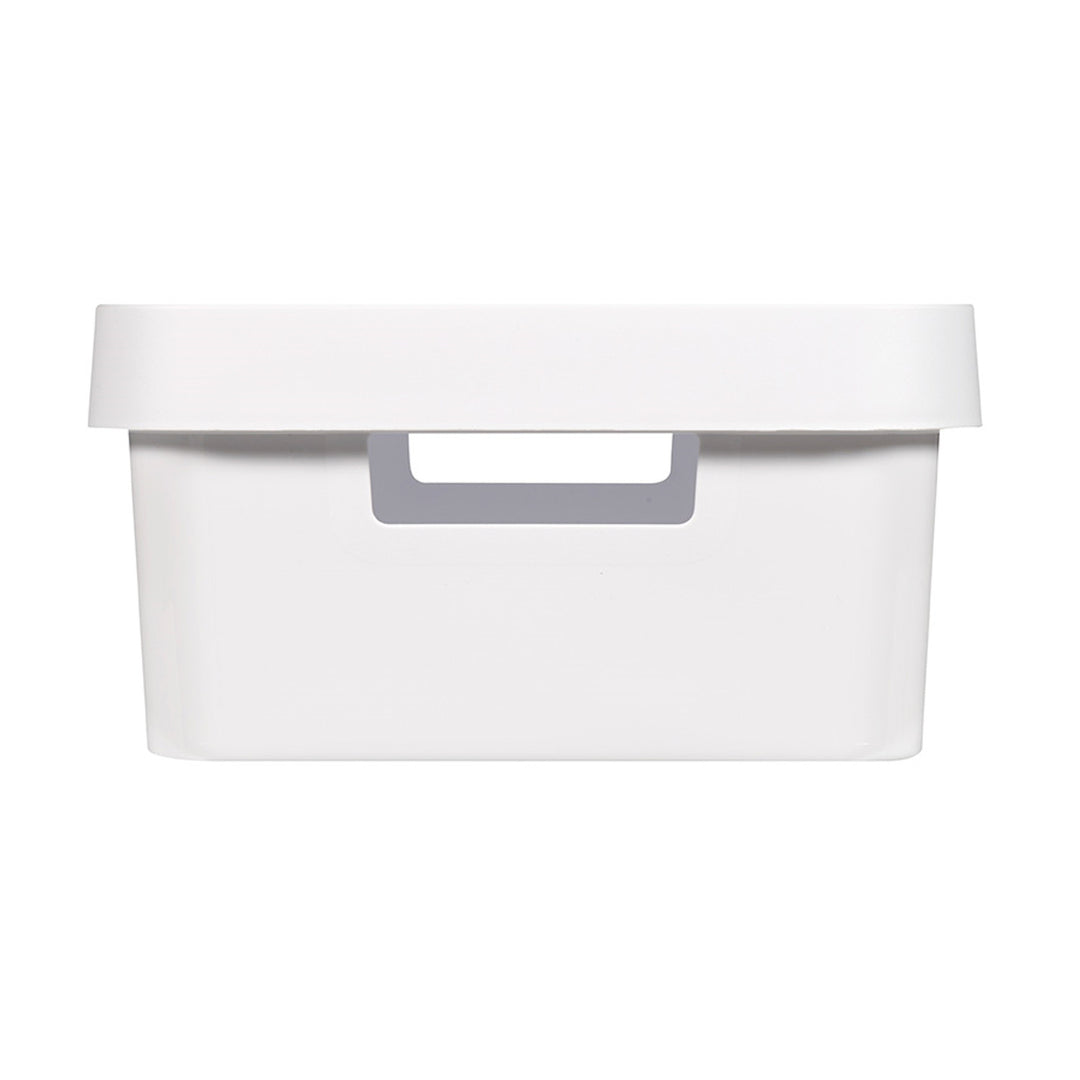 Boîte avec couvercle Curver Infinity 11 L, blanche, lot de 4