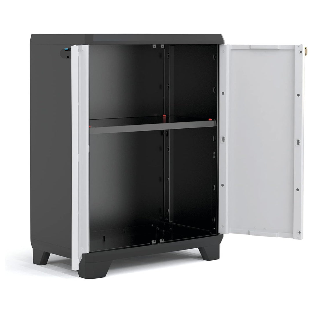 Armoire à outils/de jardin Keter, étagère réglable, double porte avec poignées, résistante aux intempéries, 240865, 2 pièces