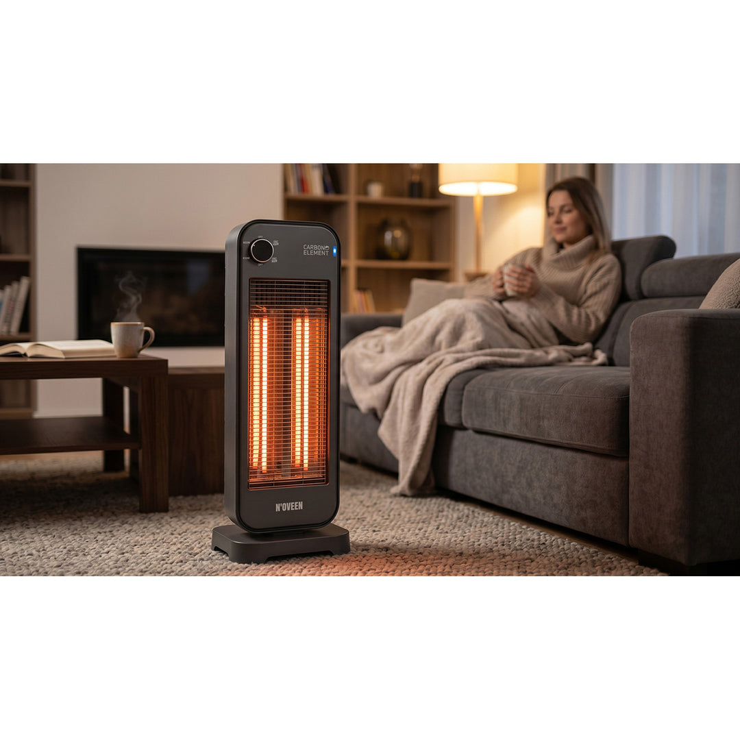 Radiateur rayonnant à infrarouge 900 W, 2 niveaux de chauffage, Noveen