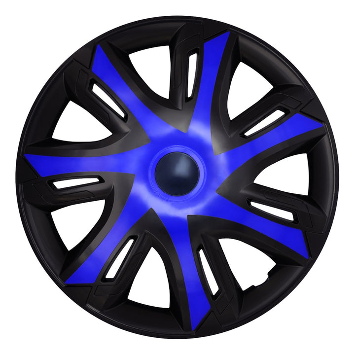Enjoliveurs universels 14 pouces NRM N-Power bleu/noir, lot de 4
