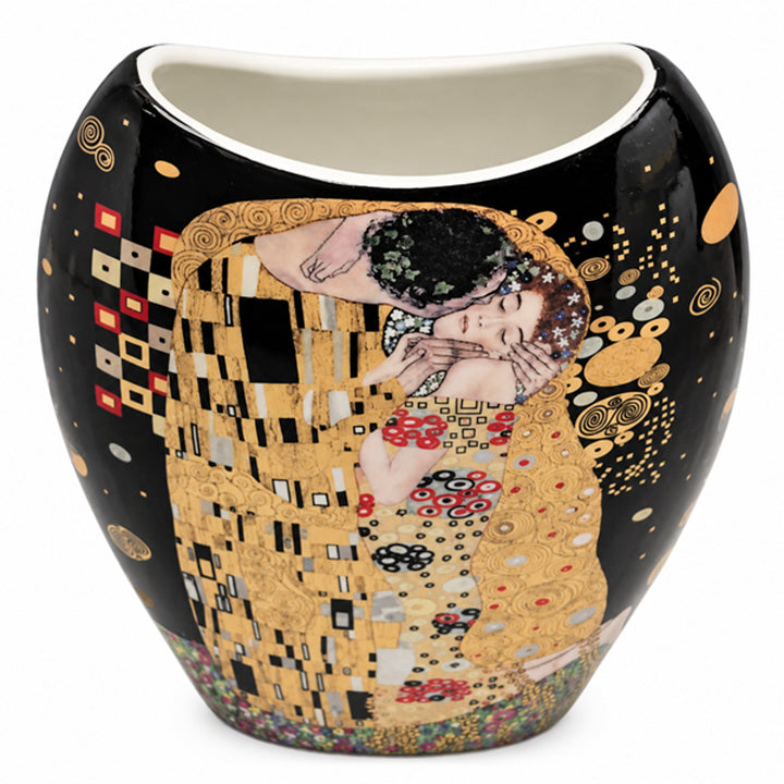 Vase en porcelaine « Le Baiser » de Gustav Klimt, Queen Isabell