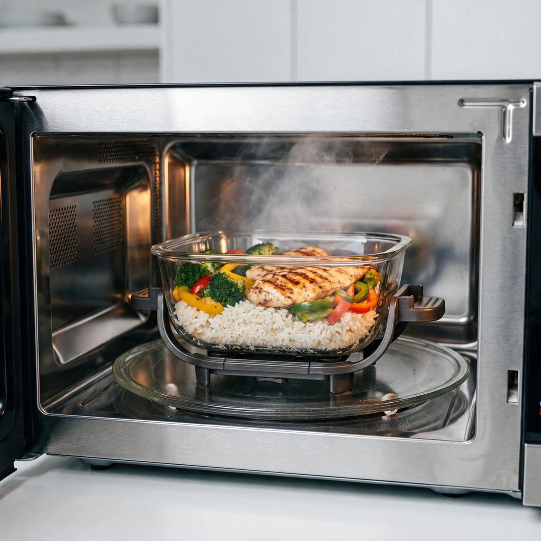 Friteuse sans huile LOVIO PureFry Ultra Crisp LVAF003BK 4 L + 1,5 L, 1 550 W, noire, avec cuves en verre