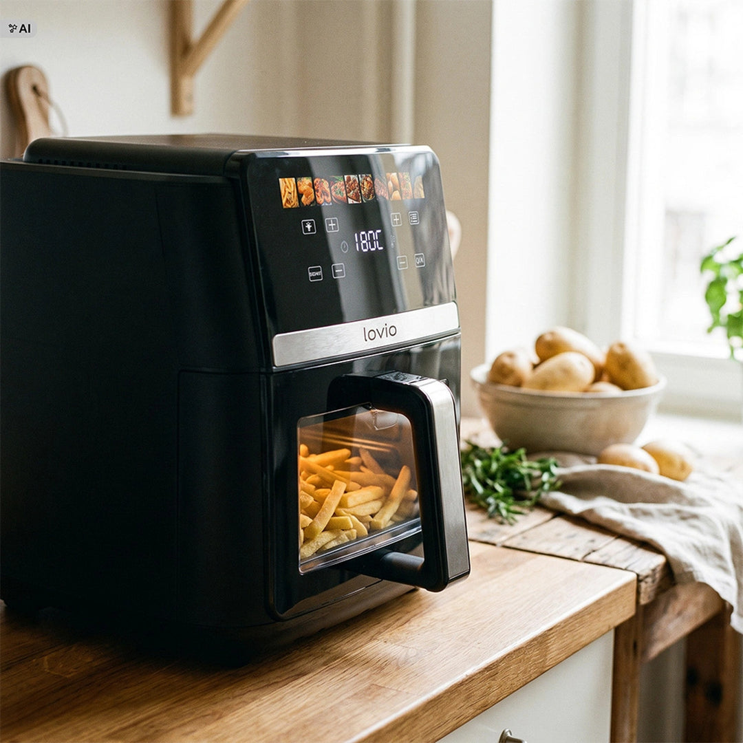 Friteuse sans huile LOVIO DualHeat XXL Ceramic LVAF004BK 9 L 2 000 W, noire