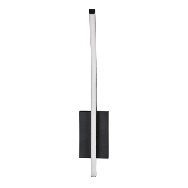 Applique d'intérieur Tilmann, noire, LED 10 W, 550 lm, 4 000 K, H 36 cm, IP44, commande tactile, 75088