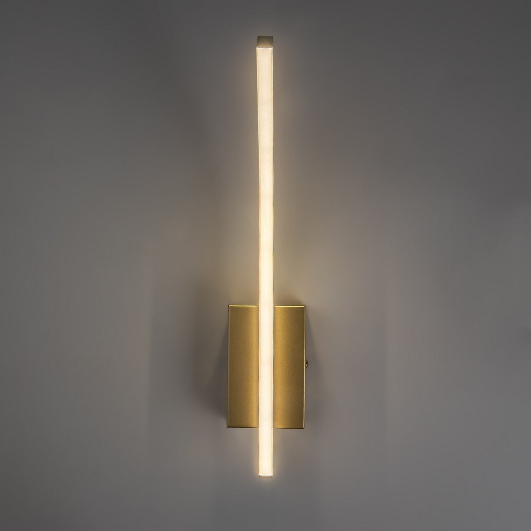 Applique d'intérieur Tilmann, dorée, LED 10 W, 550 lm, 4 000 K, H 36 cm, IP44, à commande tactile, 75089