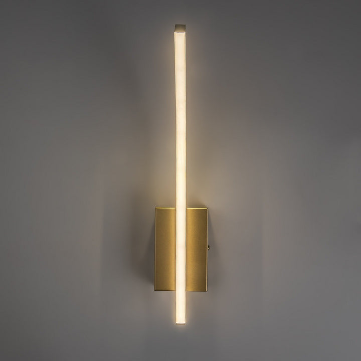 Applique d'intérieur Tilmann, dorée, LED 10 W, 550 lm, 4 000 K, H 36 cm, IP44, à commande tactile, 75089