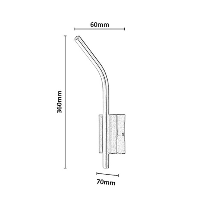 Applique d'intérieur Tilmann, couleur bronze, LED 10 W, 550 lm, 4 000 K, H 36 cm, IP44, commande tactile, 75 000