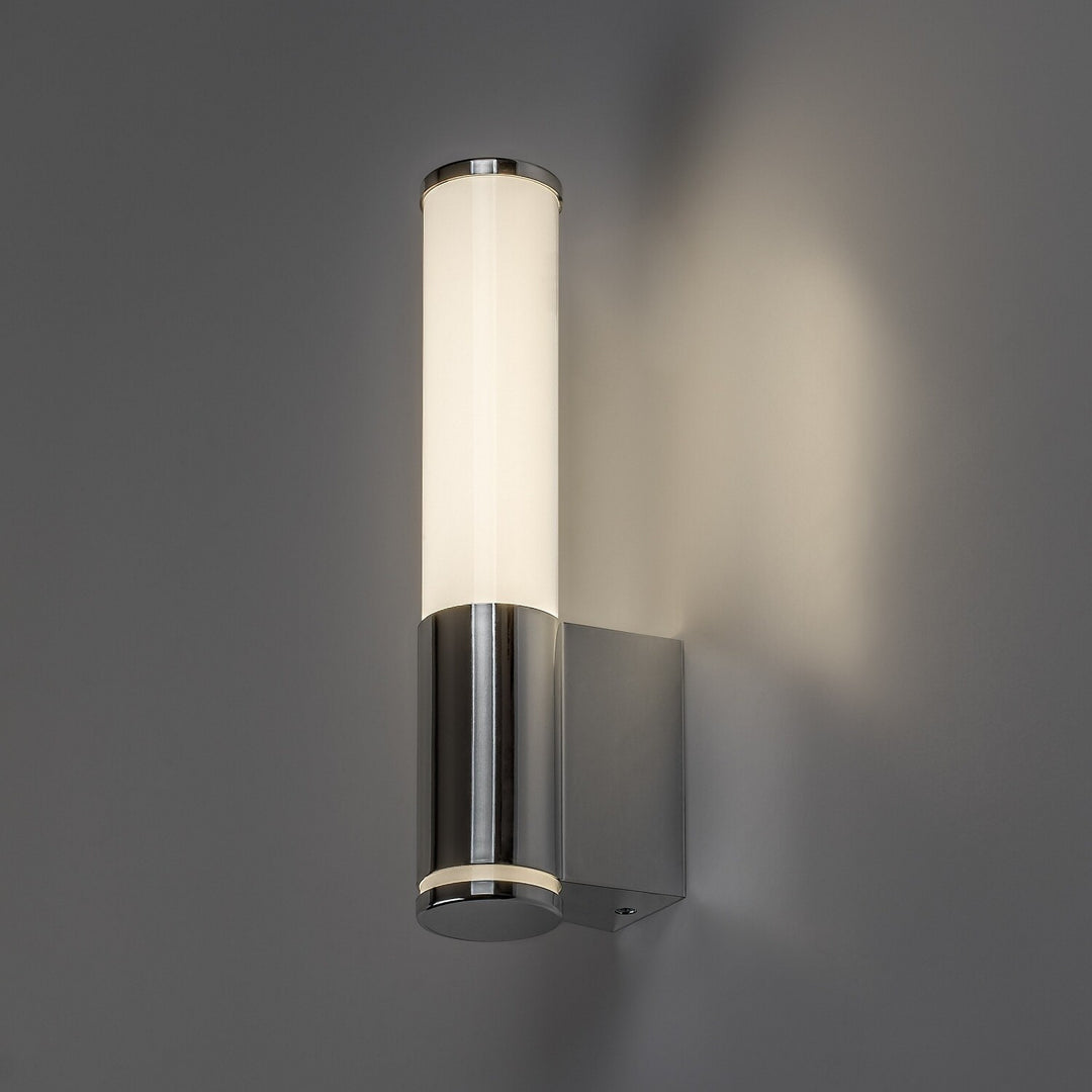 Applique d'intérieur Tenero, LED 6 W, 4 000 K, 600 lm, H 29 cm, chrome, IP44, 75100