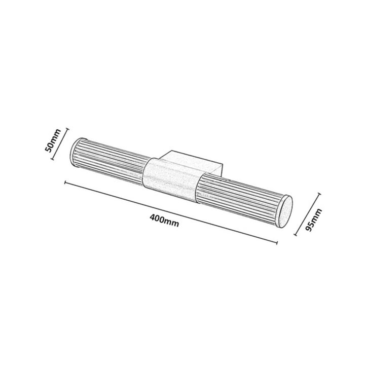 Applique de salle de bains, Calyn, LED 8 W, 4 000 K, 620 lm, L 40 cm, dorée, IP44, 75104