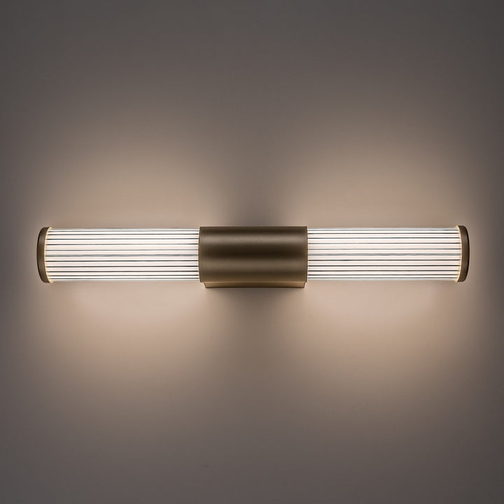 Applique de salle de bains, Calyn, LED 8 W, 4 000 K, 620 lm, L 40 cm, dorée, IP44, 75104