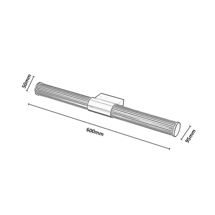 Applique de salle de bains, Calyn, LED 15 W, 4 000 K, 1 450 lm, L 60 cm, dorée, IP44, 75105