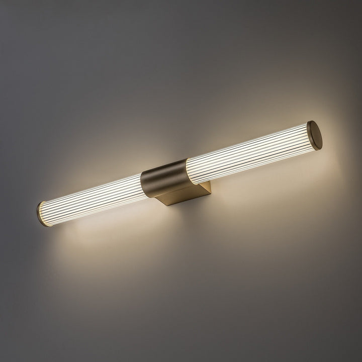 Applique de salle de bains, Calyn, LED 15 W, 4 000 K, 1 450 lm, L 60 cm, dorée, IP44, 75105