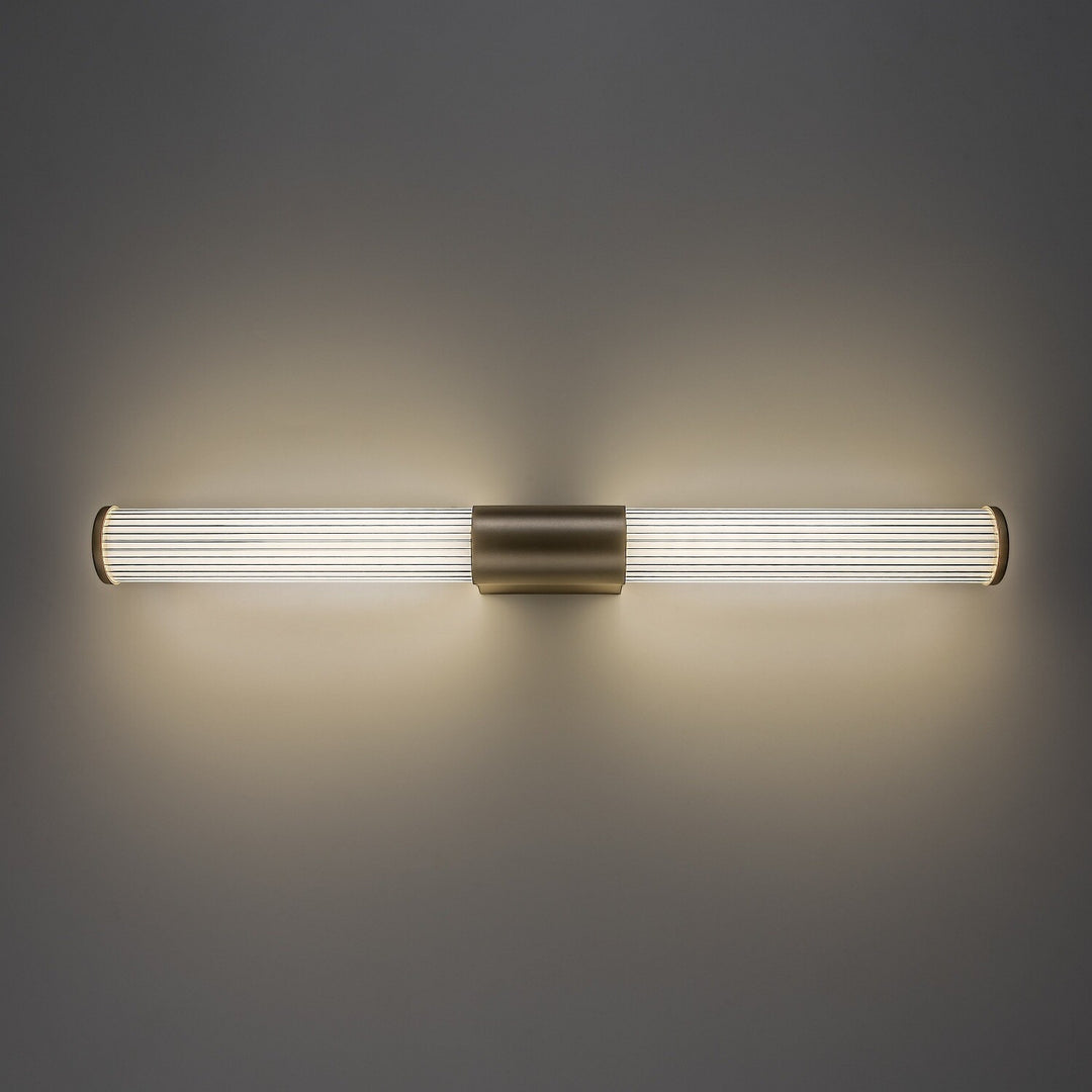 Applique de salle de bains, Calyn, LED 15 W, 4 000 K, 1 450 lm, L 60 cm, dorée, IP44, 75105