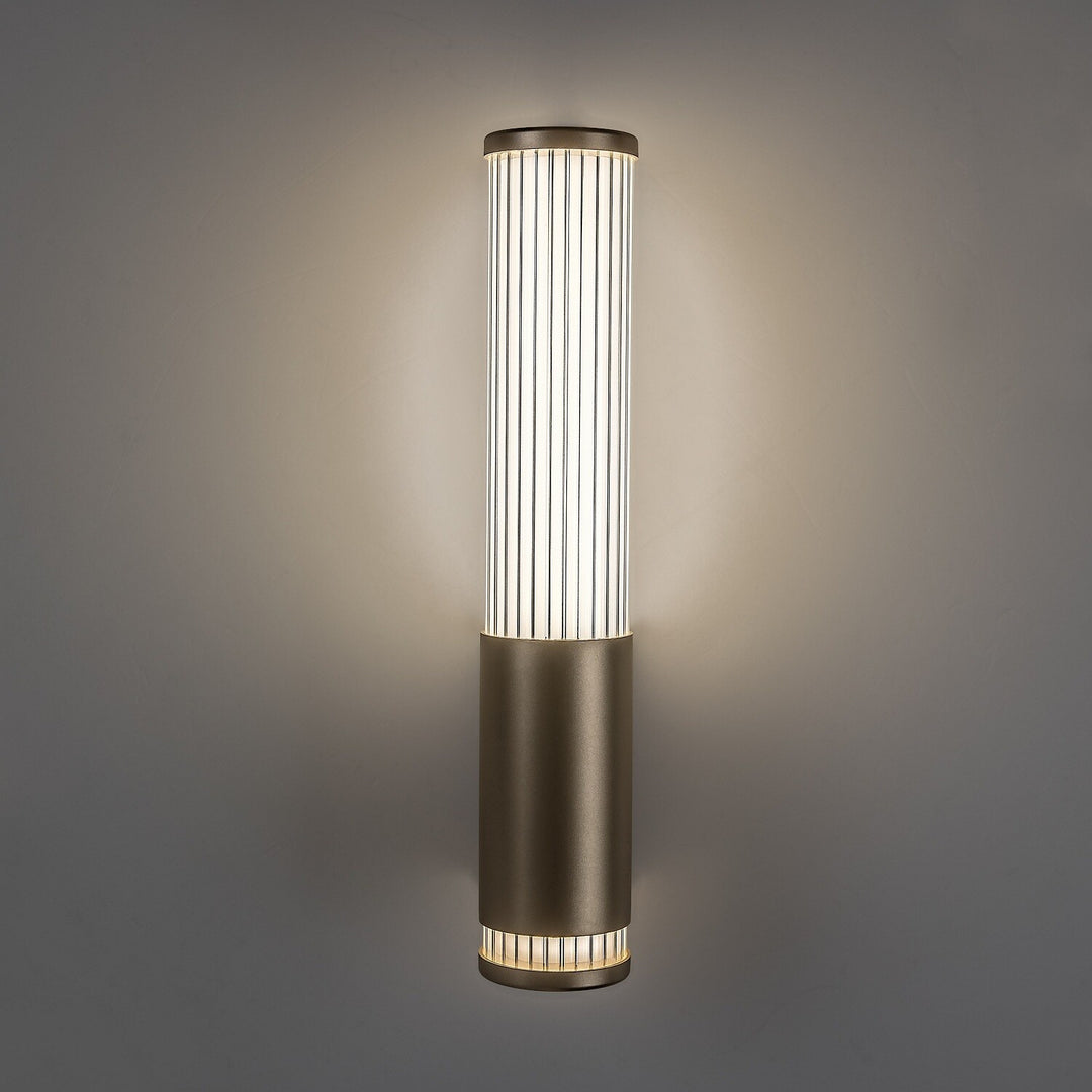 Applique de salle de bains, Calyn, LED 6 W, 4 000 K, 530 lm, H 29 cm, dorée, IP44, 75106