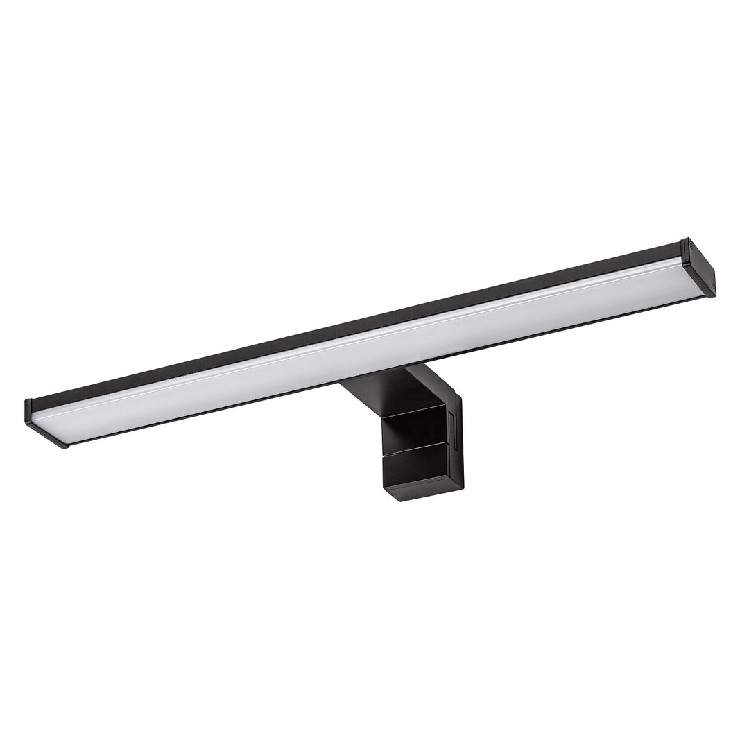 Applique de salle de bains, Seyra, LED 8 W, 4 000 K, 650 lm, L 40 cm, noir, IP44, 75112