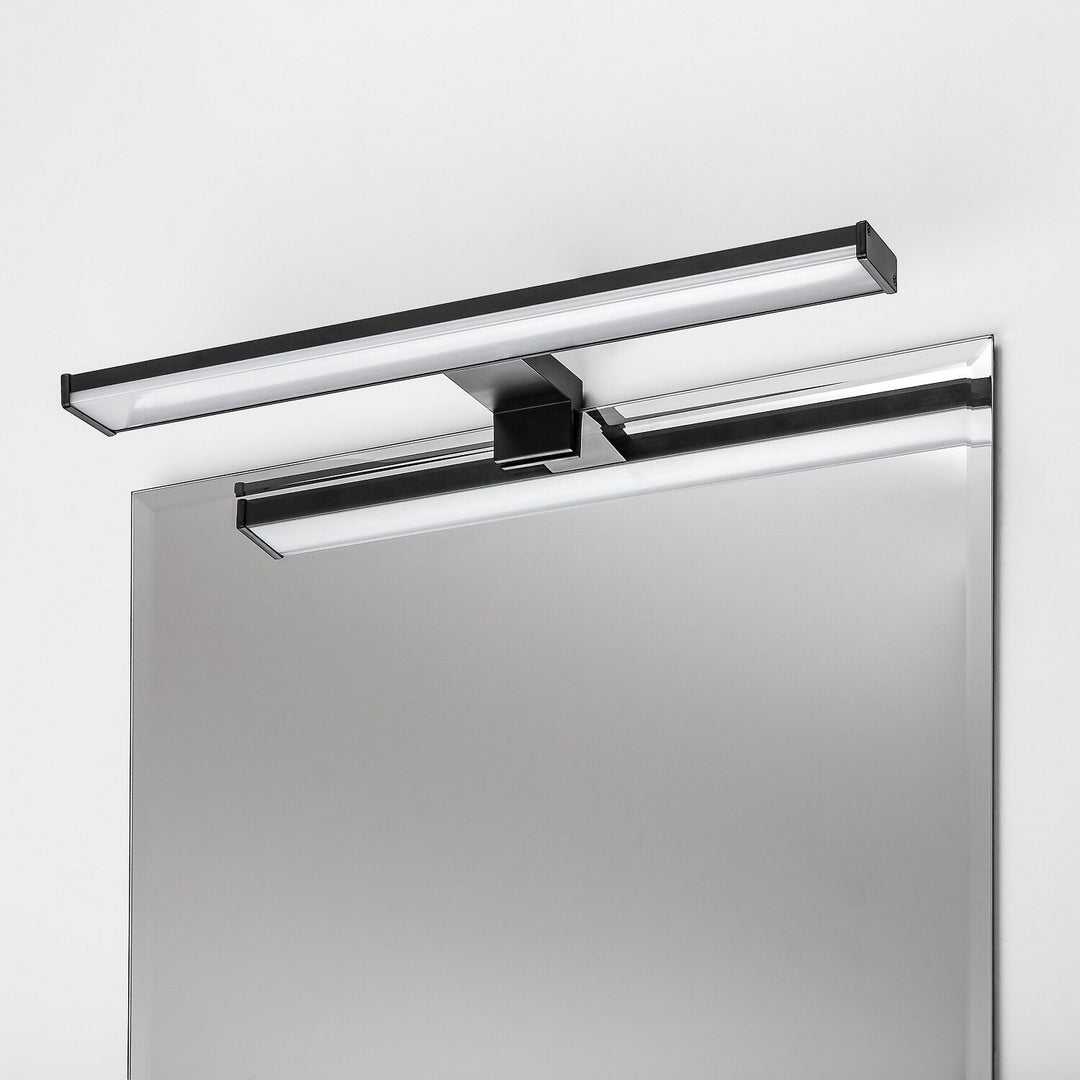 Applique de salle de bains, Seyra, LED 8 W, 4 000 K, 650 lm, L 40 cm, noir, IP44, 75112