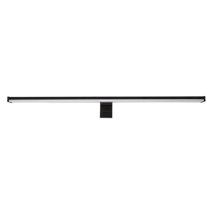 Applique de salle de bains, Seyra, LED 12 W, 4 000 K, 910 lm, L 60 cm, noir, IP44, 75113