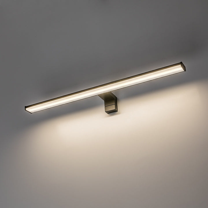 Applique de salle de bains, Seyra, LED 12 W, 4 000 K, 910 lm, L 60 cm, noir, IP44, 75113