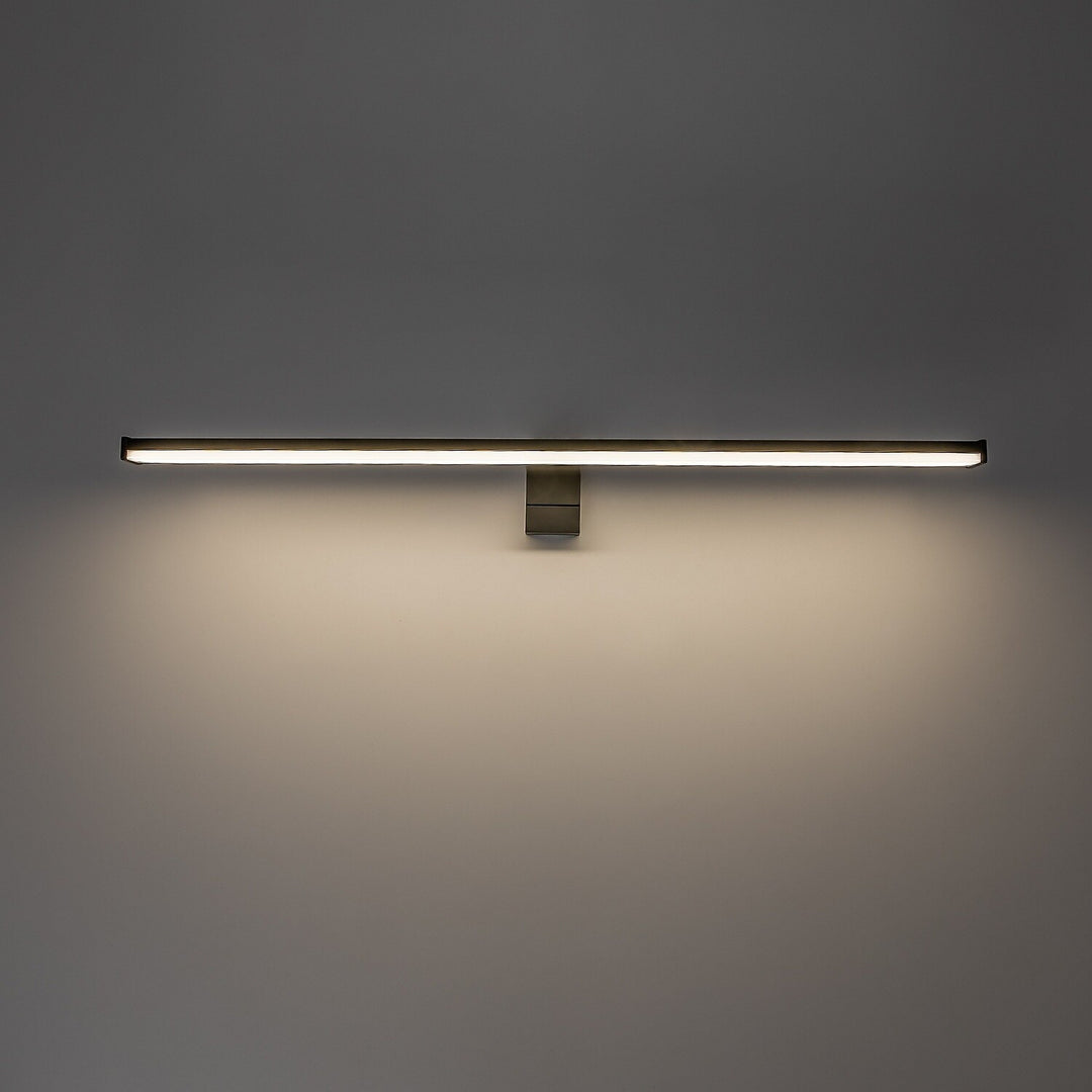 Applique de salle de bains, Seyra, LED 12 W, 4 000 K, 910 lm, L 60 cm, noir, IP44, 75113