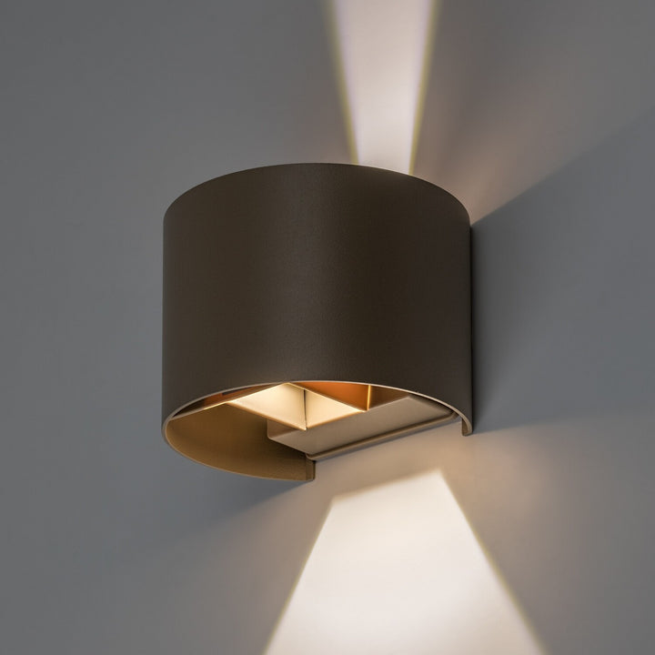 Applique d'extérieur, Virna, LED 5 W, 420 lm, température de couleur 2 700, 4 000, 6 500 K, IP54, gris-beige, 77217
