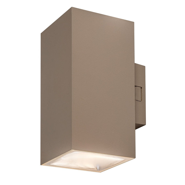 Applique d'extérieur, Urfa, LED 18 W, 1 800 lm, température de couleur 2 700, 4 000, 6 500 K, H 16 cm, IP65, gris-beige, 77215
