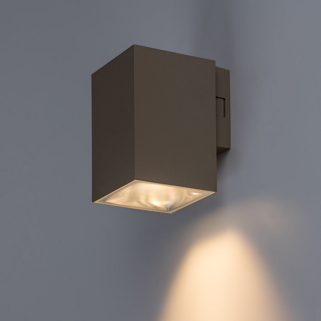 Applique d'extérieur, Urfa, LED 9 W, 900 lm, température de couleur 2 700, 4 000, 6 500 K, H 11,5 cm, IP65, gris-beige, 77216