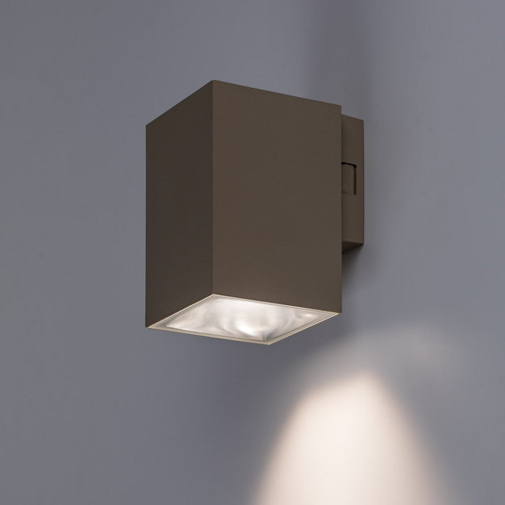 Applique d'extérieur, Urfa, LED 9 W, 900 lm, température de couleur 2 700, 4 000, 6 500 K, H 11,5 cm, IP65, gris-beige, 77216