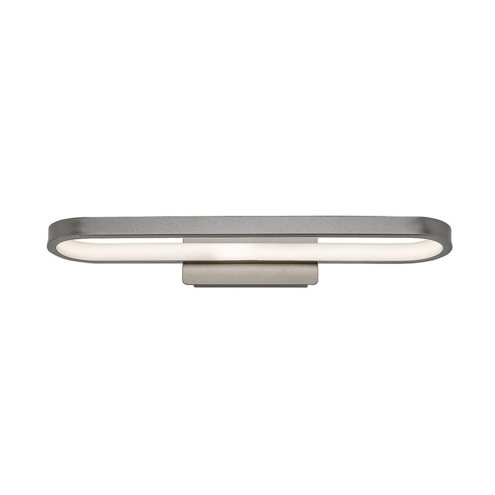 Applique de salle de bains, Odran, LED 15 W, 1 200 lm, 4 000 K, L 40 cm, gris métallisé, IP44, 75114