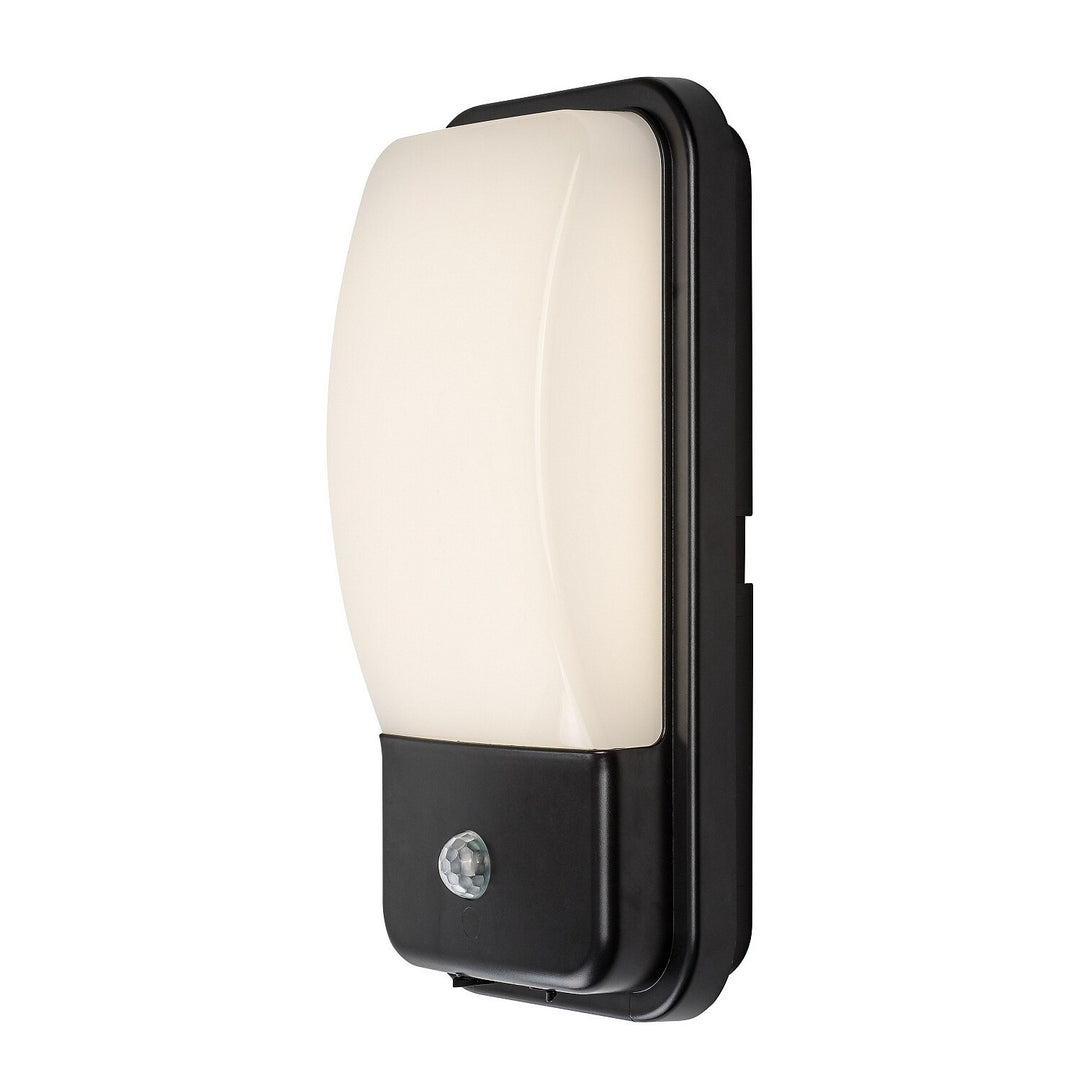 Applique d'extérieur, Matzen, LED 20 W, 1 860 lm, 4 000 K, H 30 cm, IP65, noire, avec détecteur PIR, 77233