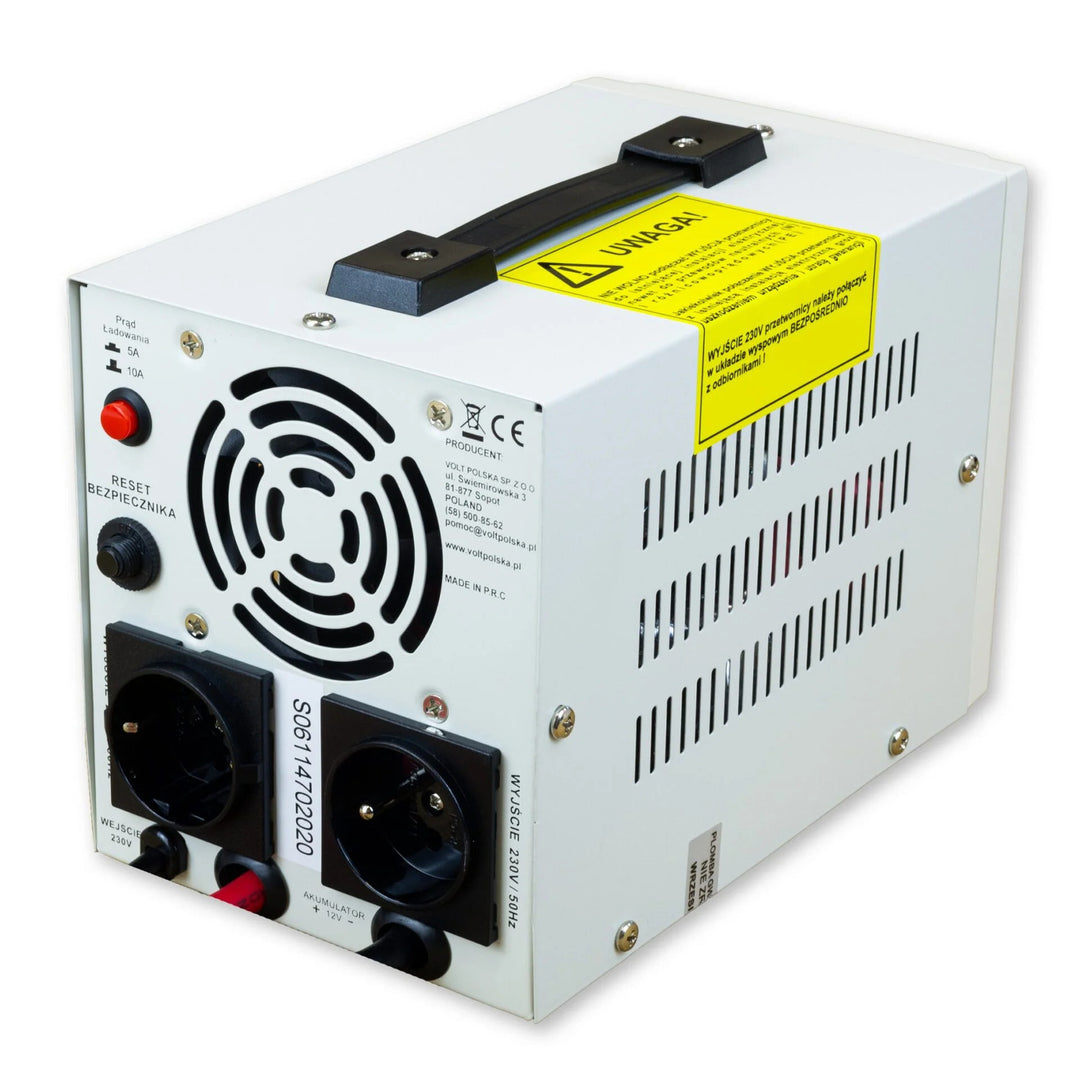 Alimentation de secours Sinus Pro 800 E, 12/230 V, puissance continue 500 W, puissance totale 800 VA, 3SP080012E