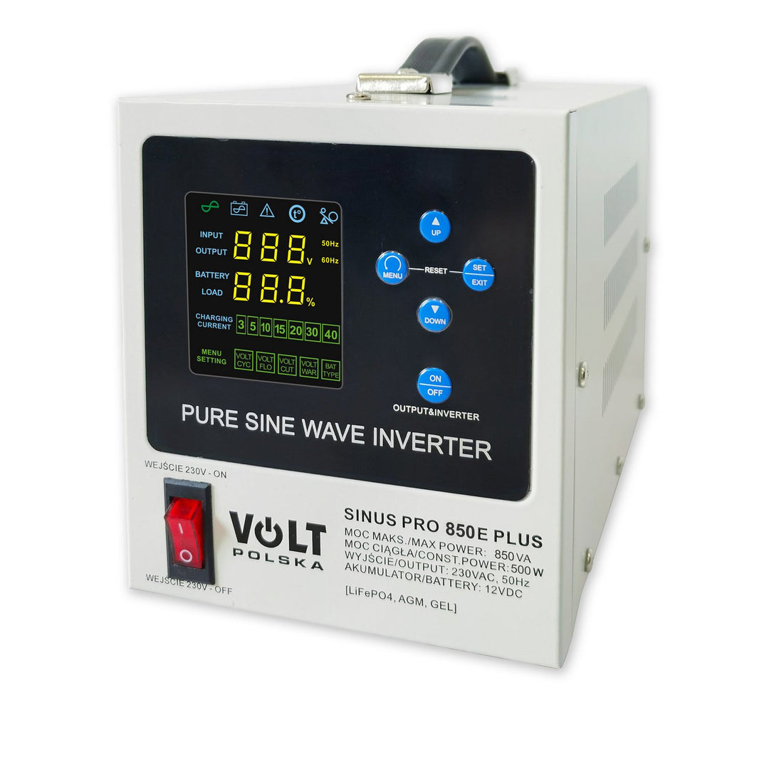 Alimentation de secours Sinus Pro 850 E Plus, 12/230 V, puissance continue 500 W, puissance totale 850 VA, 3SPM08012M