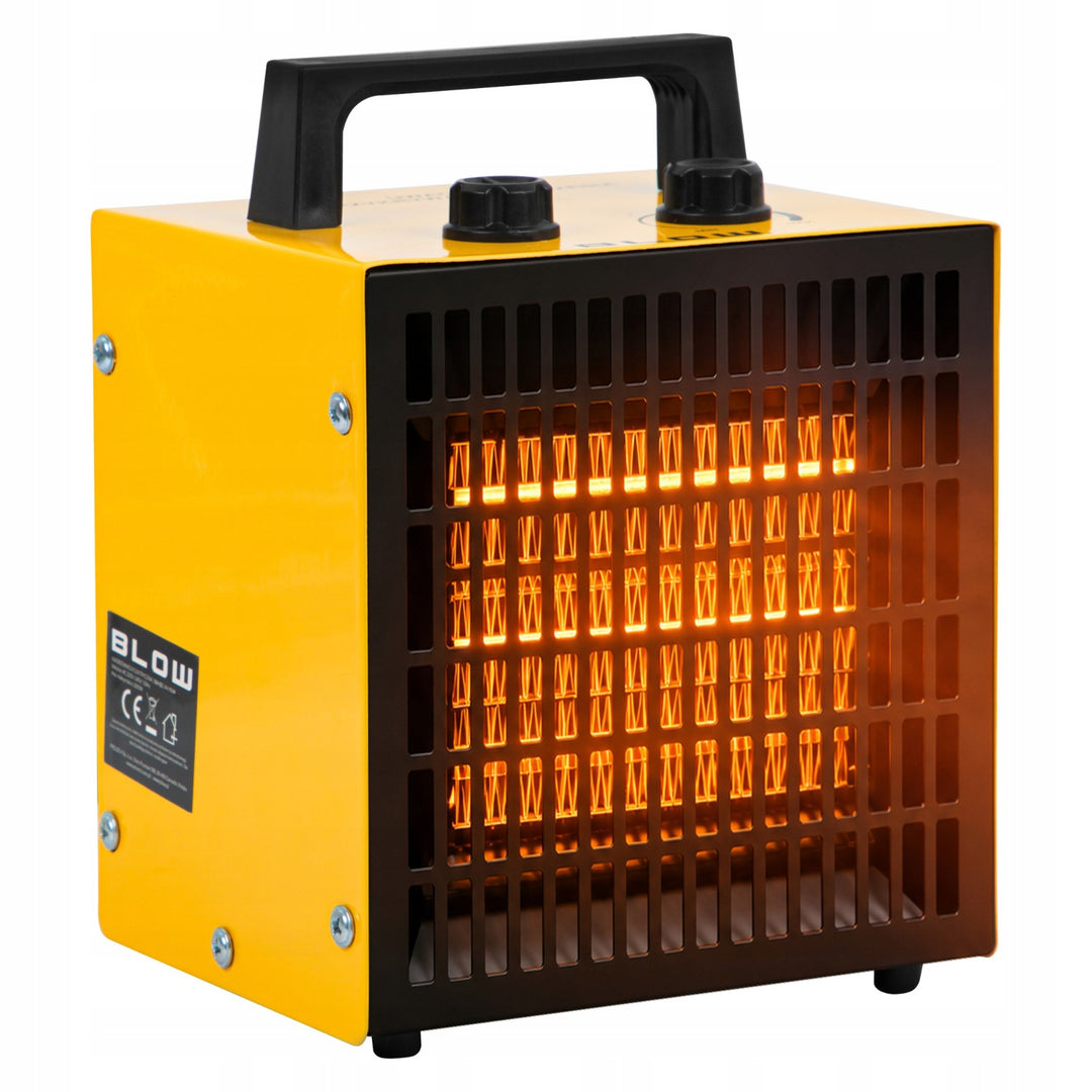 Radiateur Blow, puissance 2 000 W, 2 niveaux de chauffage, thermostat réglable, protection contre la surchauffe, 44-904#