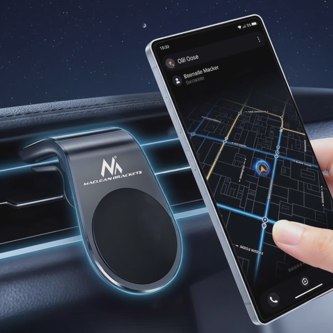 Maclean MC-326 Support universel de téléphone portable de voiture pour la ventilation aimant de voiture support magnétique support de smartphone