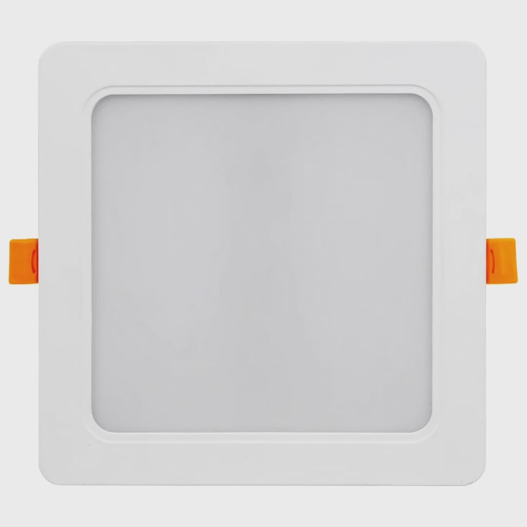 Maclean MCE374 S SLIM LED-inbouwplafondplaat, 18W, neutraal wit 4000K, 170*170*26mm, 1900lm,