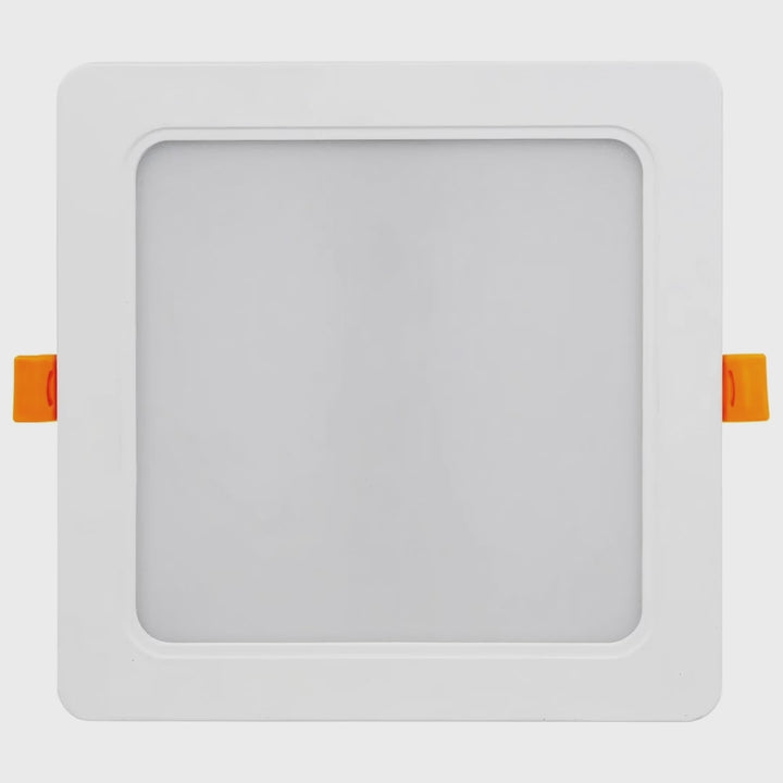 Maclean MCE374 S SLIM LED-inbouwplafondplaat, 18W, neutraal wit 4000K, 170*170*26mm, 1900lm,