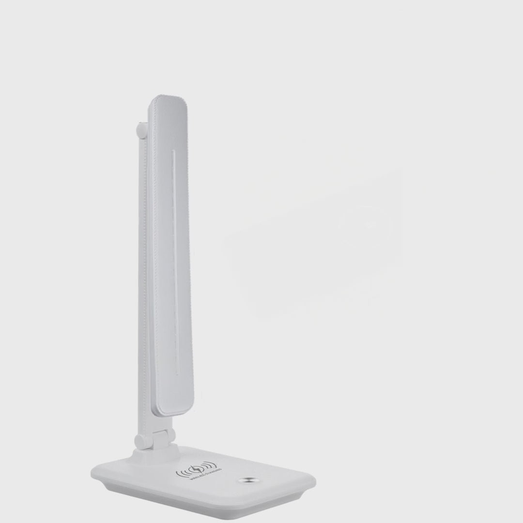 Dimbare LED-bureaulamp 9W Bureaulamp met Qi-inductielader