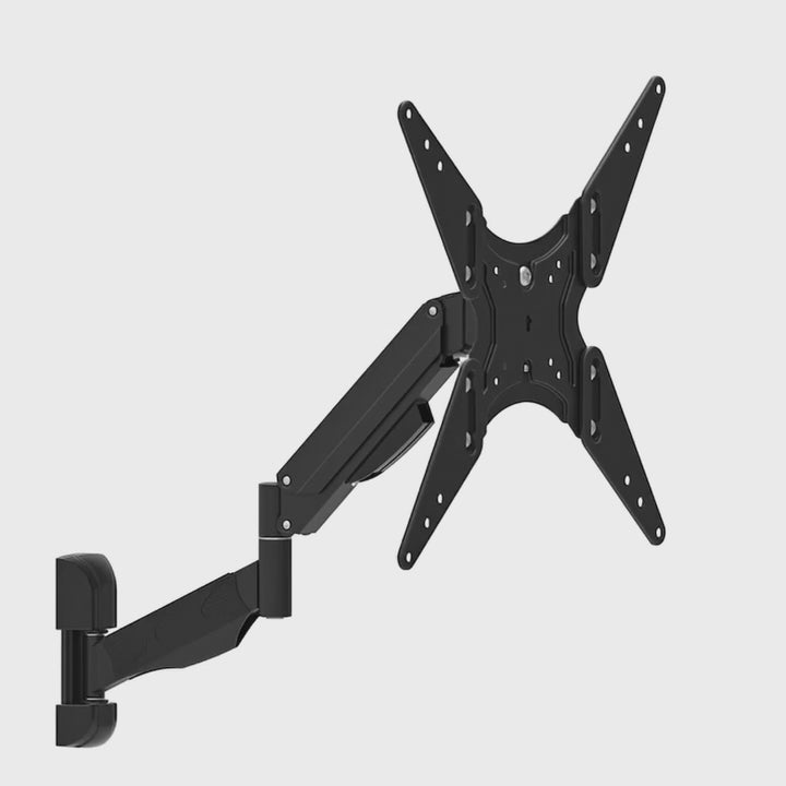 Gasveer Roterende TV-muurbeugel voor LCD-, LED- en plasmaschermen 32-55" 22 kg 2 armen Maclean-beugels MC-784